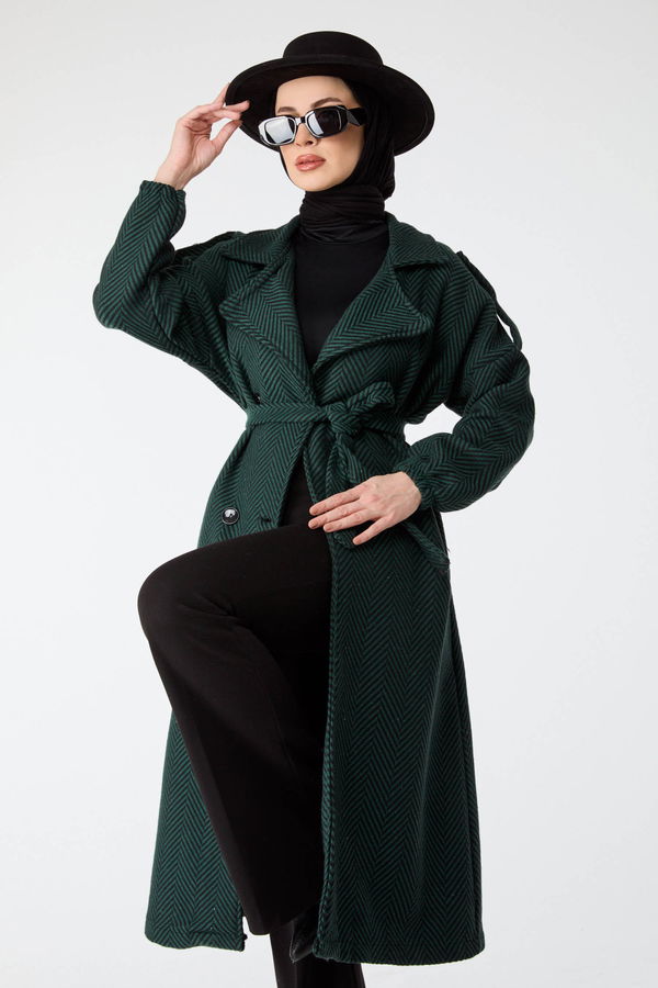 Beli Bağcıklı Kaban Yeşil - 13108