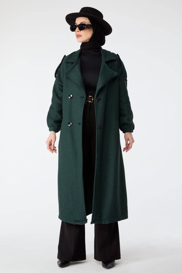 Beli Bağcıklı Kaban Yeşil - 13108
