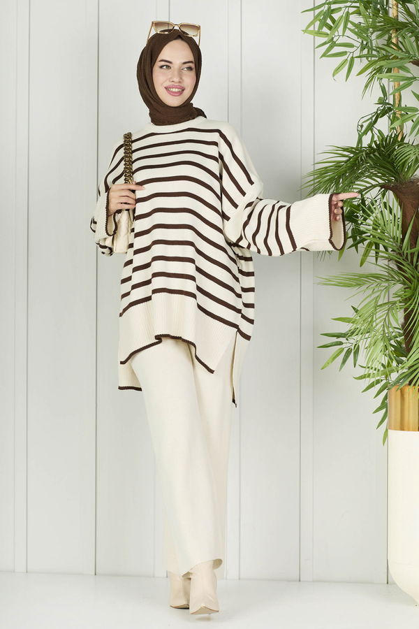 Tunik Pantolon Ekru - 21125