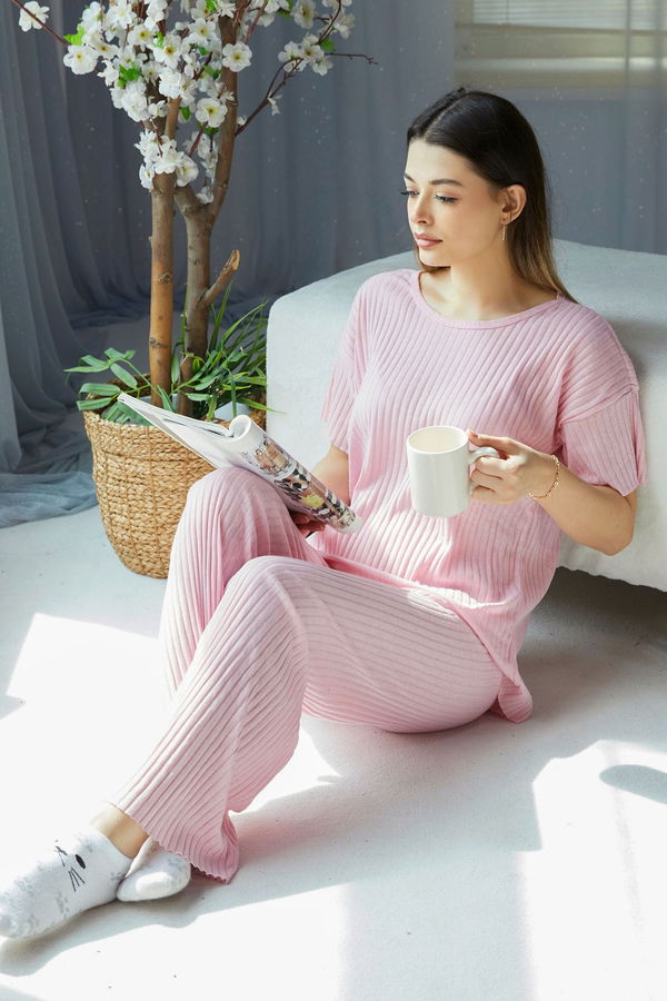 Eşofman Takımı Pembe - 22488 PEMBE