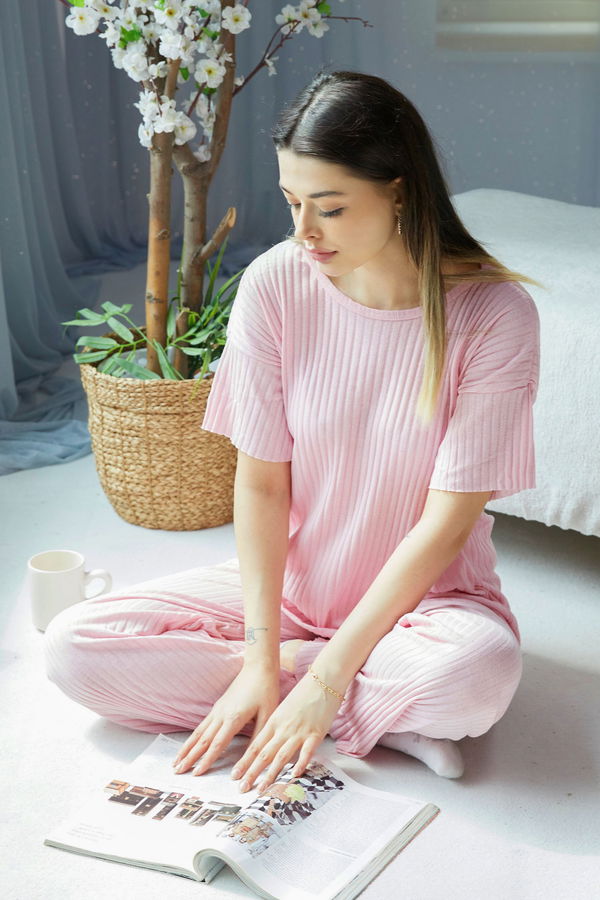 Eşofman Takımı Pembe - 22488 PEMBE