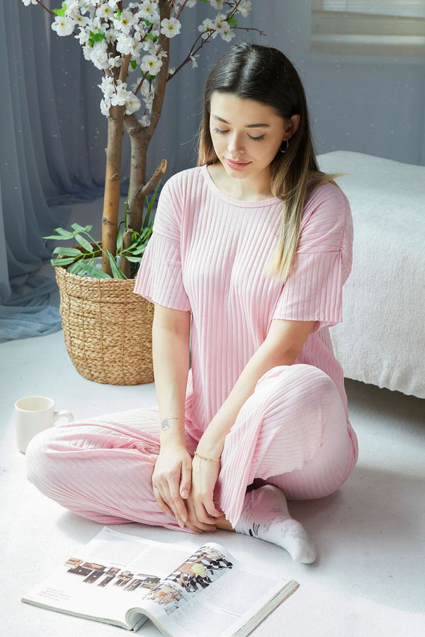 Eşofman Takımı Pembe - 22488 PEMBE