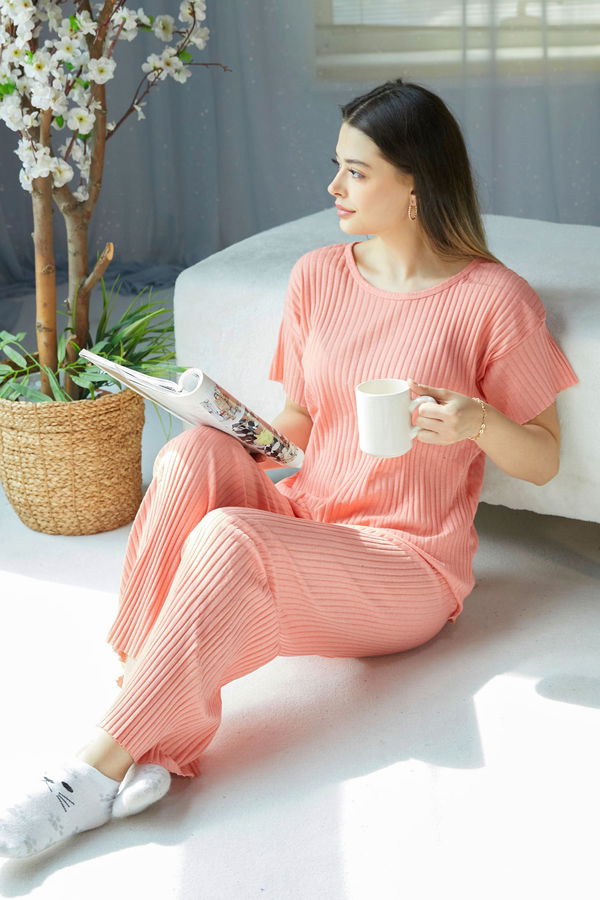 Eşofman Takımı Pembe - 22488 PEMBE