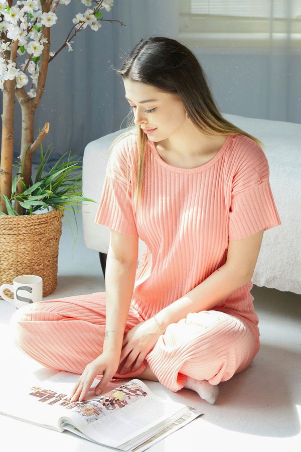 Eşofman Takımı Pembe - 22488 PEMBE