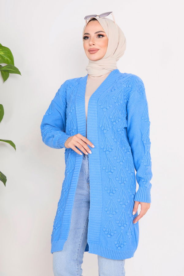 Triko Hırka Mavi - 23092 MAVİ