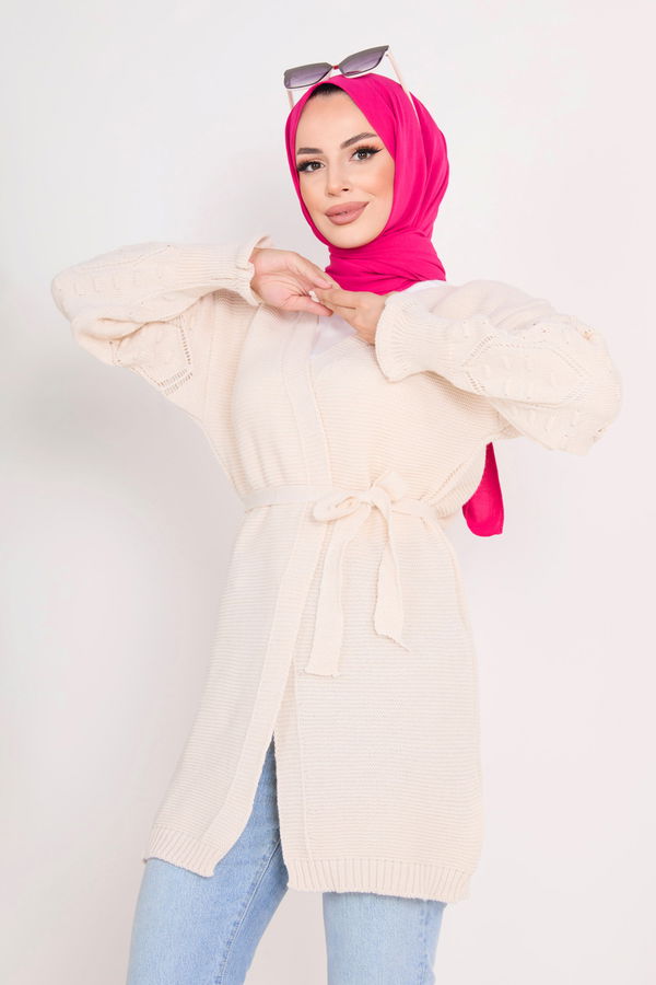 Triko Hırka Bej - 23101 BEJ