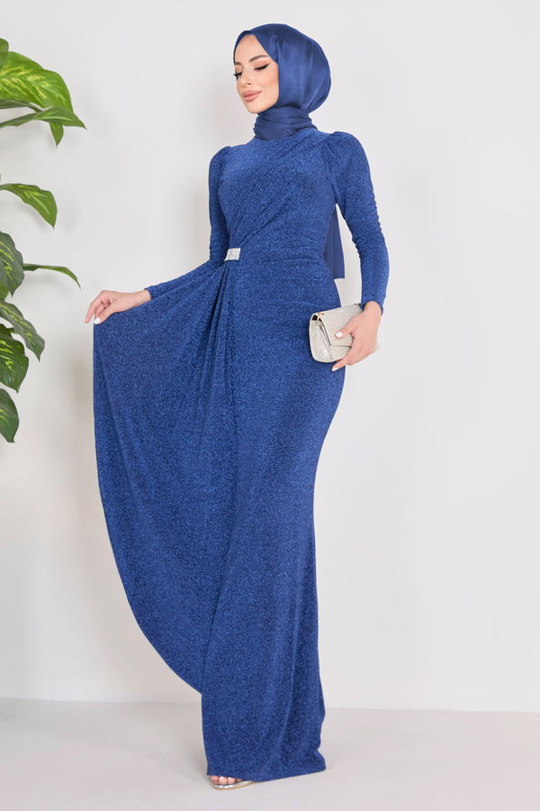 Abiye Elbise Lacivert - 23120
