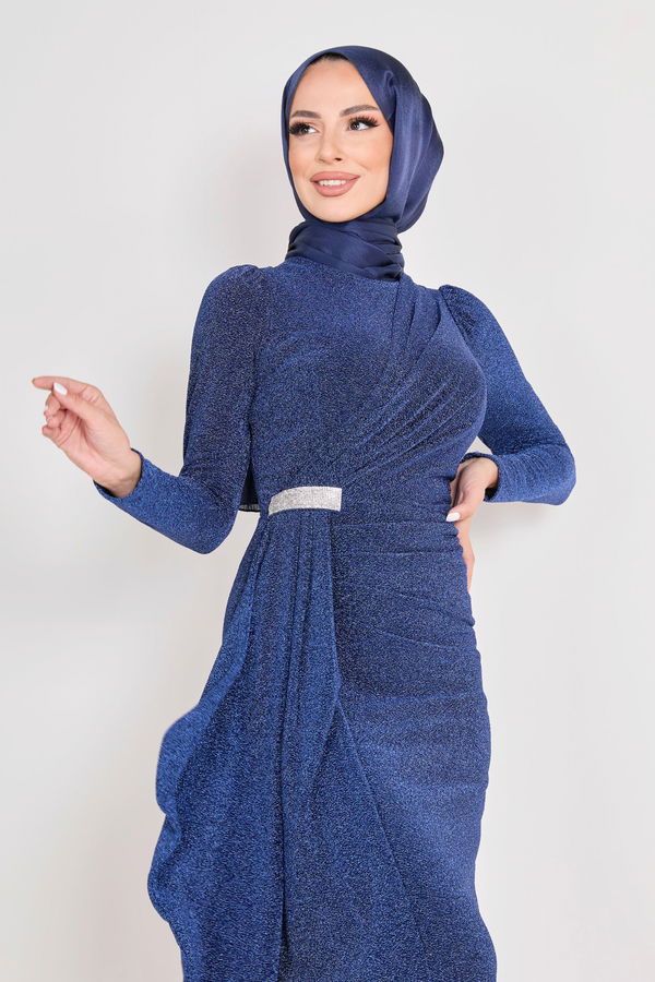 Abiye Elbise Lacivert - 23120