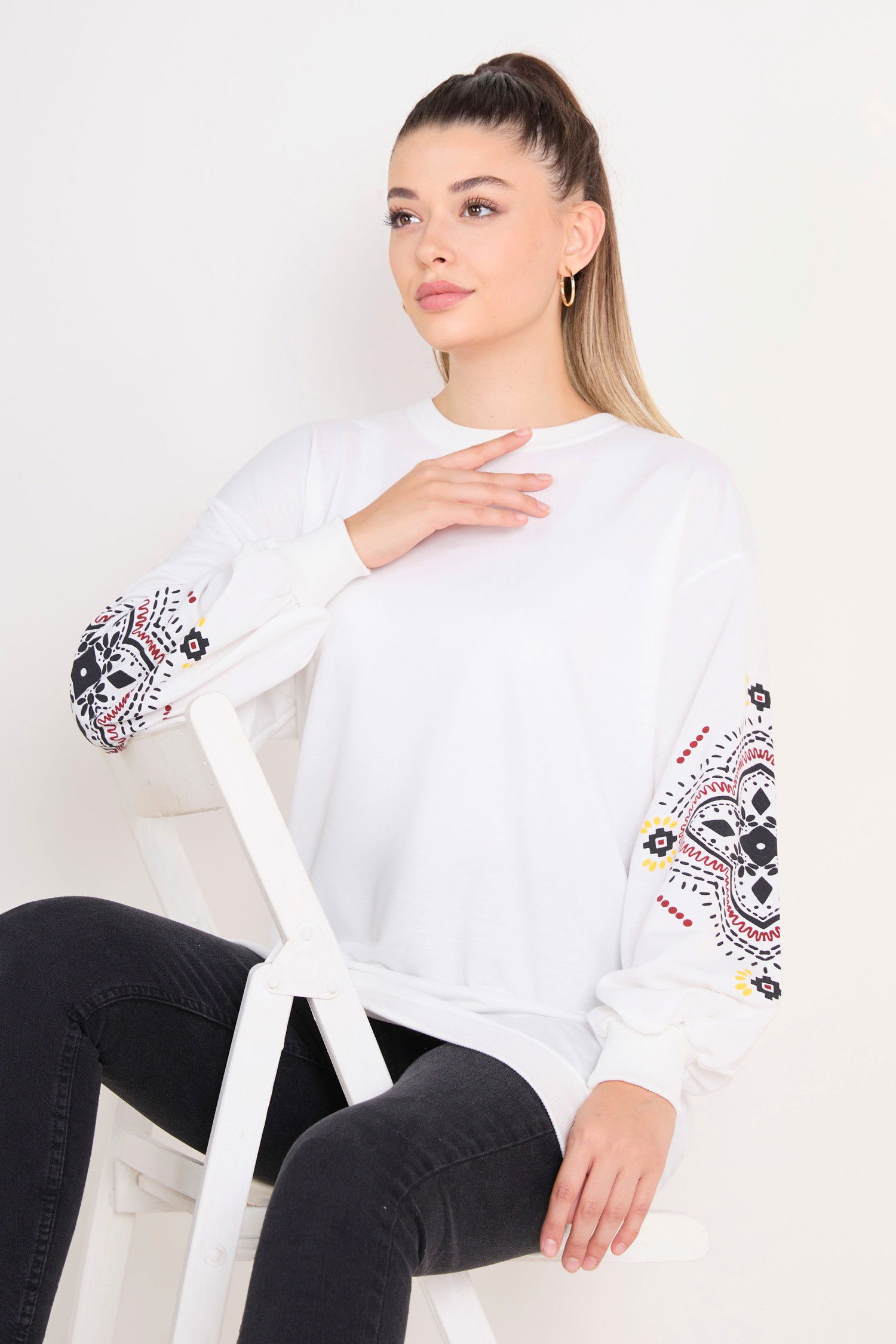 Sweat Beyaz - 23129