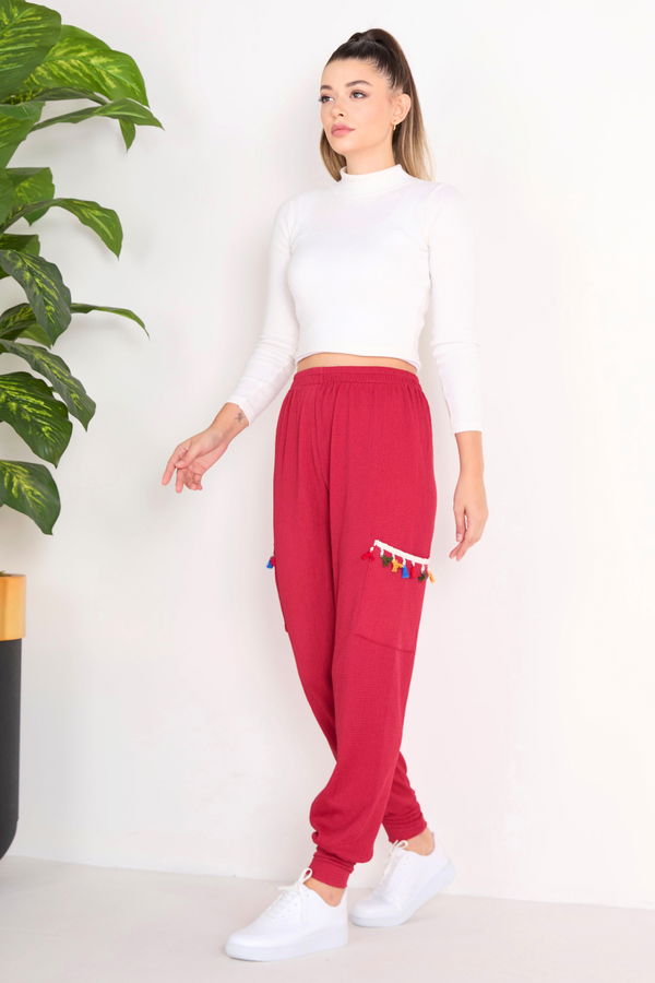 Pantolon Bordo - 23139