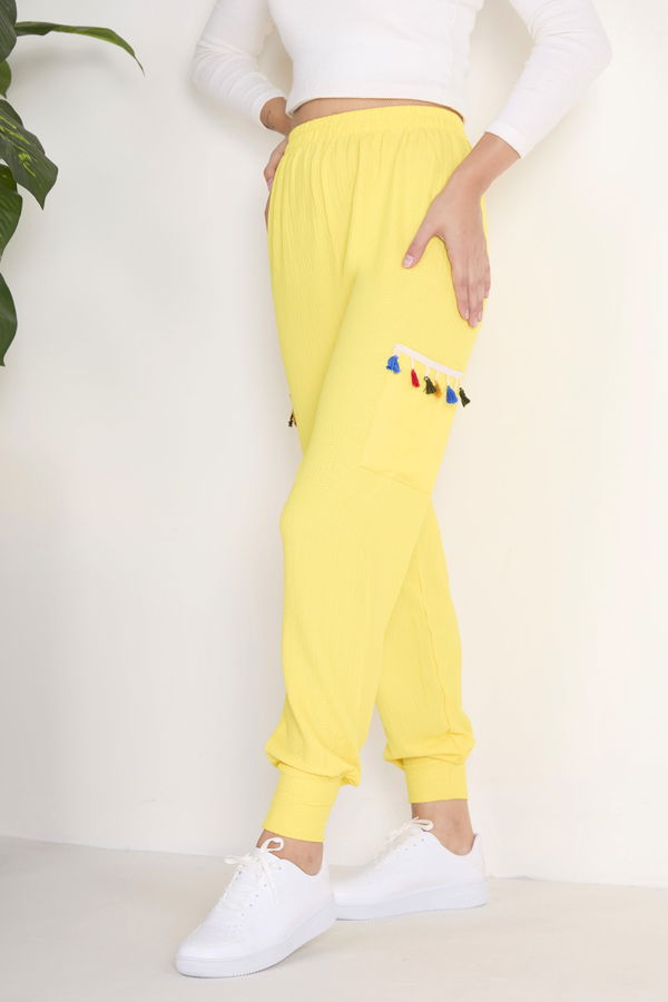 Pantolon Sarı - 23139