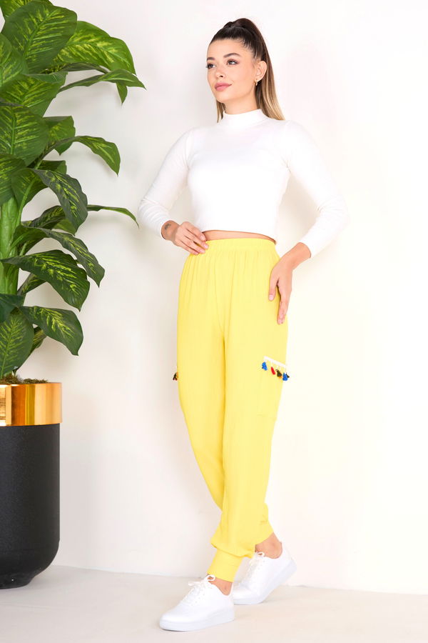 Pantolon Sarı - 23139