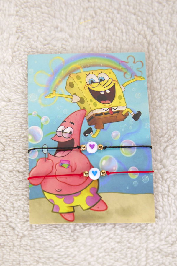 Kadın çok Renkli Sünger Bob Bileklik - 23315