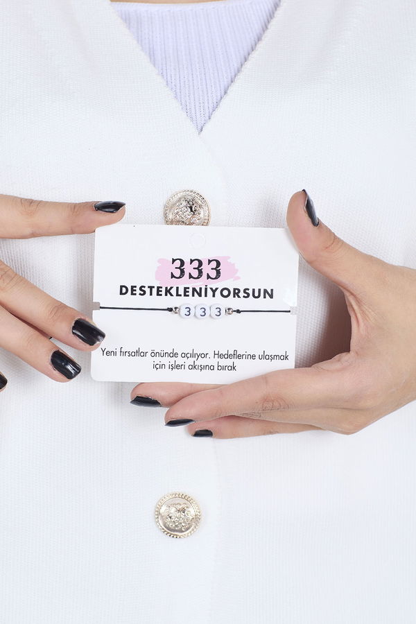 Kadın Antrasit Şans Bileklikleri - 23319