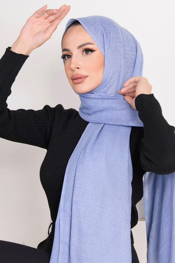 Pamuklu Şal Mavi - 23351