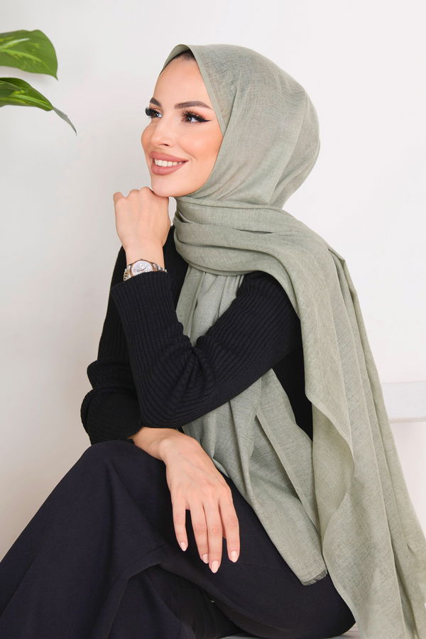 Pamuklu Şal Haki - 23351 HAKİ