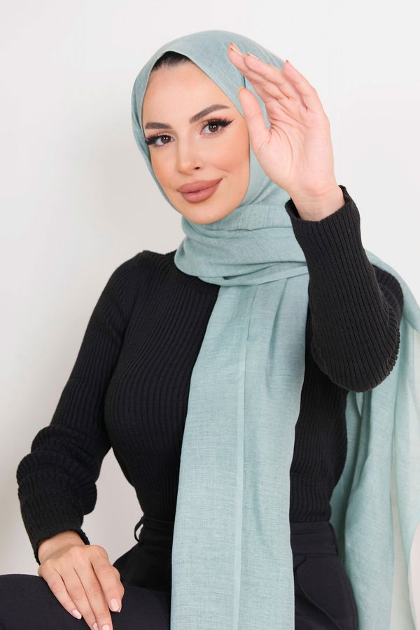 Pamuklu Şal Yeşil - 23351