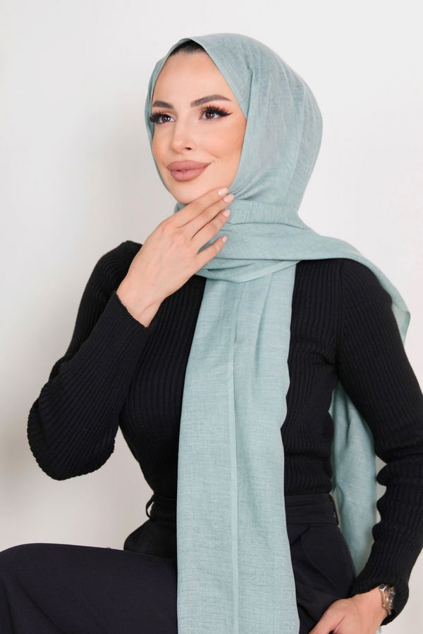 Pamuklu Şal Yeşil - 23351