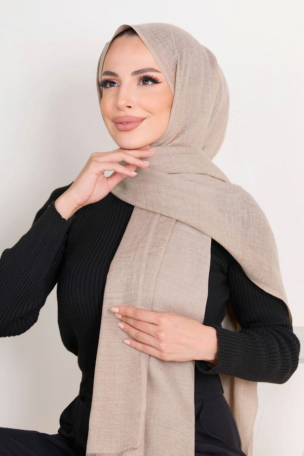 Pamuklu Şal Vizon - 23351 VİZON