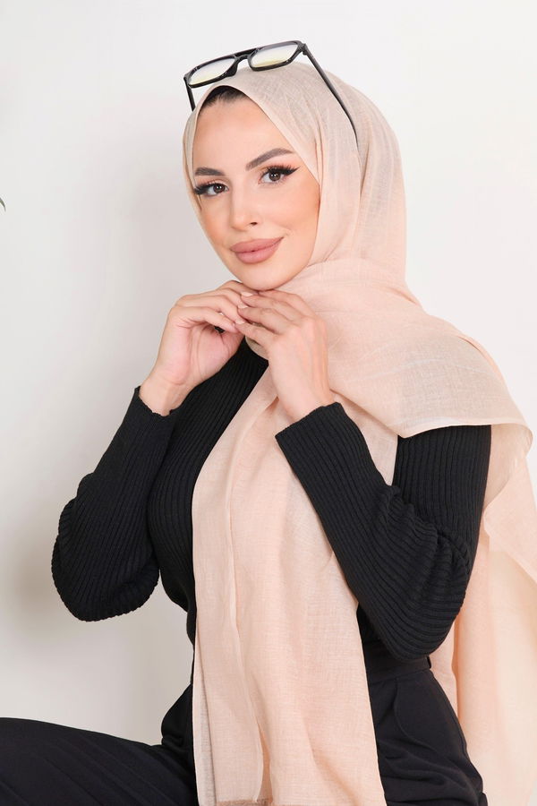 Pamuklu Şal Bej - 23351