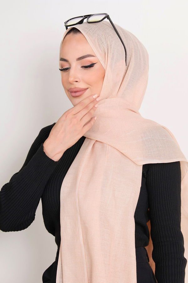 Pamuklu Şal Bej - 23351