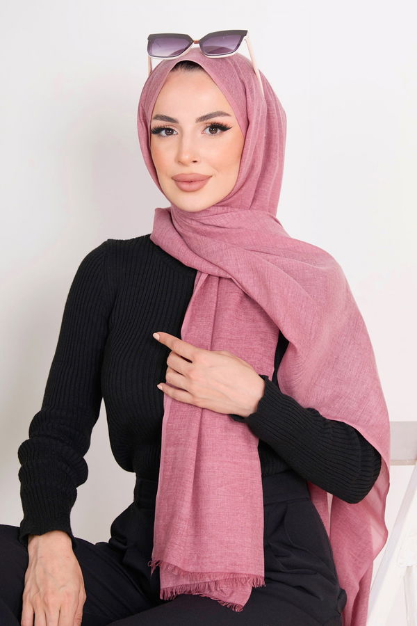 Pamuklu Şal Pembe - 23351