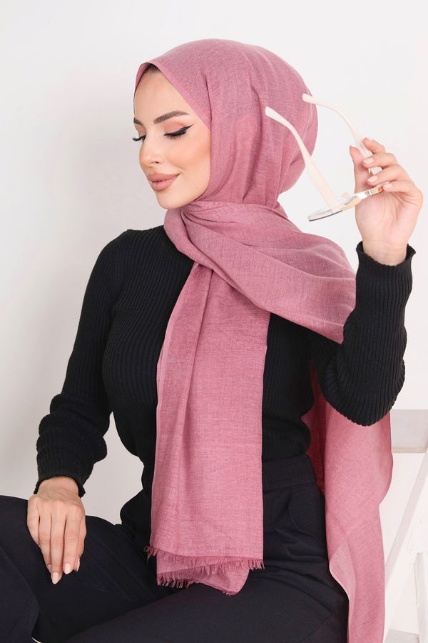 Pamuklu Şal Pembe - 23351