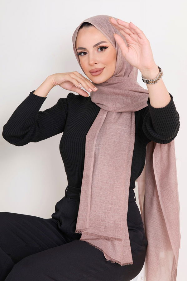 Pamuklu Şal Pembe - 23351