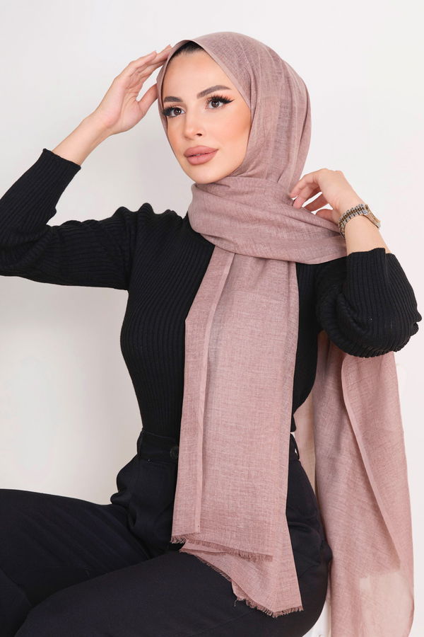 Pamuklu Şal Pembe - 23351