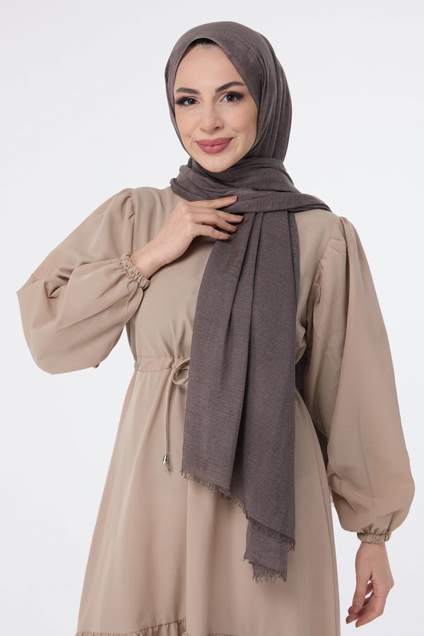 Pamuklu Şal Kahverengi - 23351