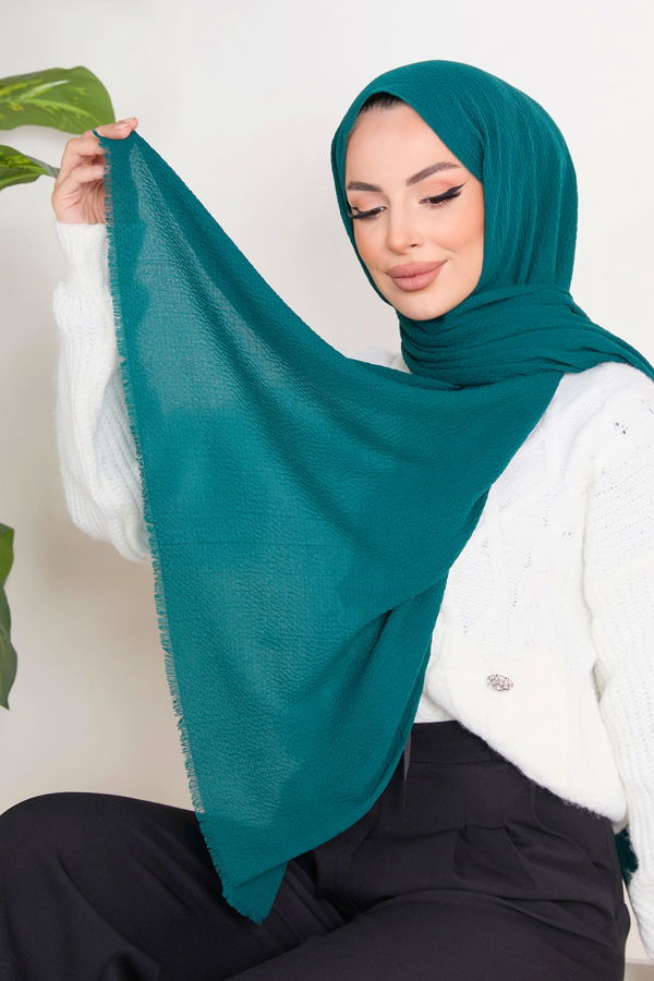 Soft Pamuk Şal Yeşil - 23352 YEŞİL