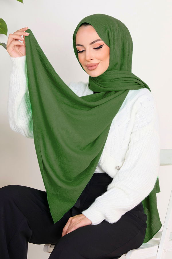 Soft Pamuk Şal Yeşil - 23352