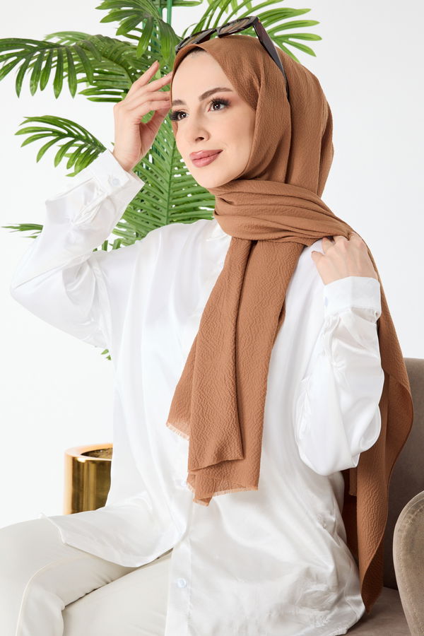 Soft Pamuk Şal Taba - 23352 TABA