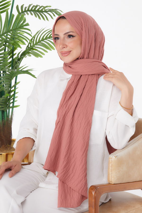 Soft Pamuk Şal Pembe - 23352 PEMBE
