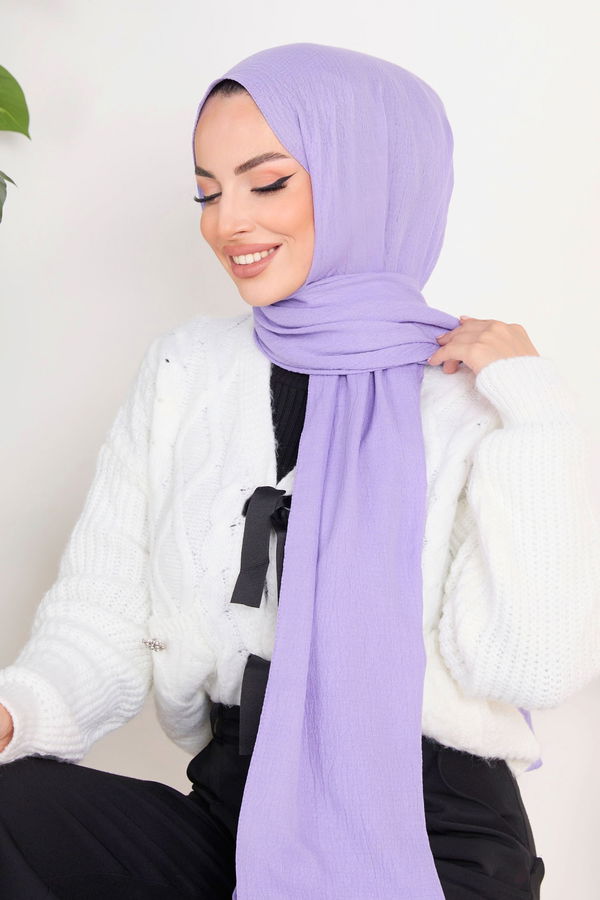 Soft Pamuk Şal Lila - 23352