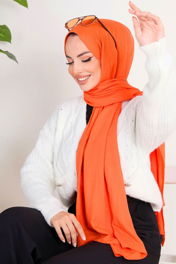 Soft Pamuk Şal Turuncu - 23352