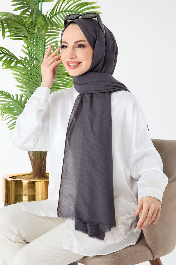 Soft Pamuk Şal Antrasit - 23352 ANTRASİT