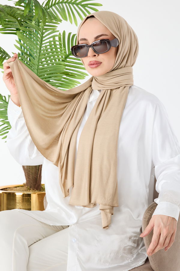 Penye Şal Bej - 23353