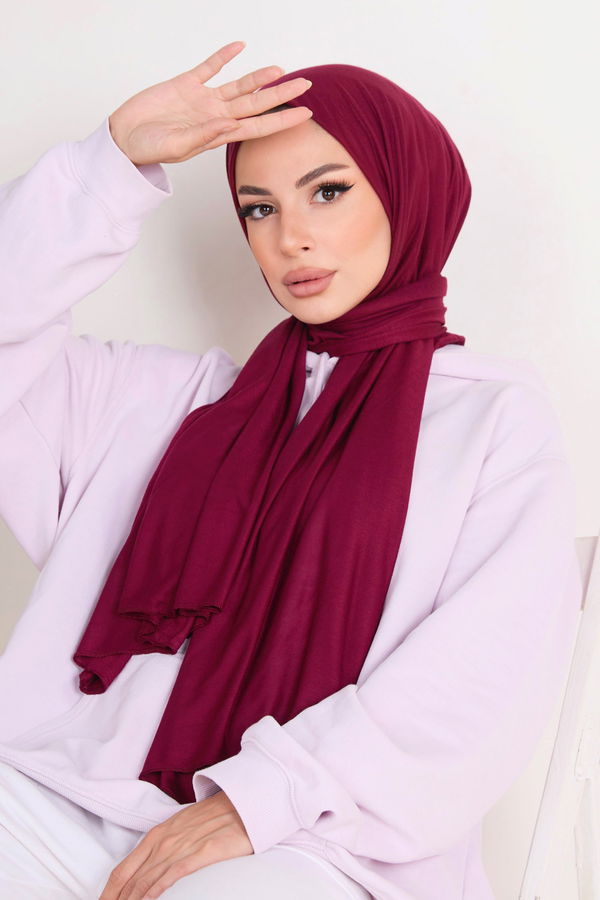 Penye Şal Bordo - 23353