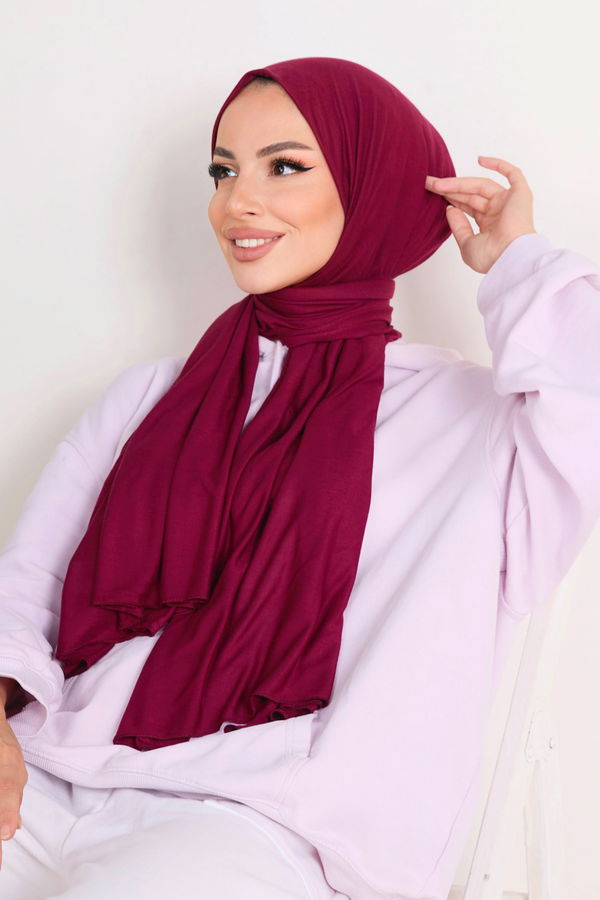 Penye Şal Bordo - 23353