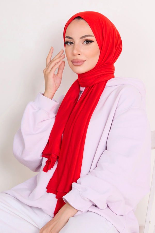 Penye Şal Kırmızı - 23353