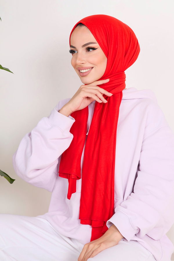 Penye Şal Kırmızı - 23353