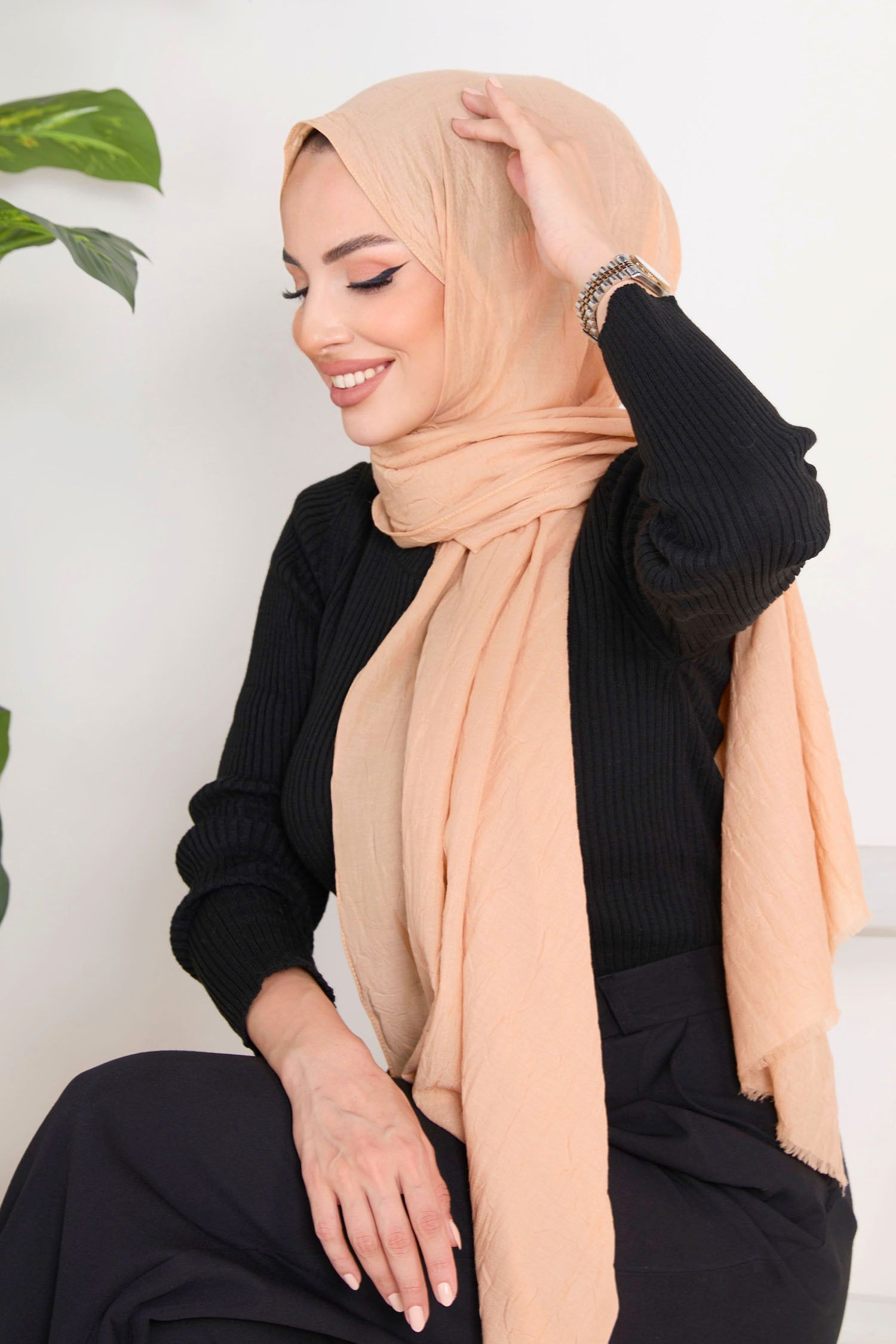 Bambu Şal Bej - 23354