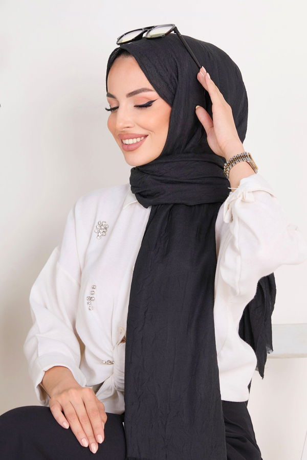Bambu Şal Siyah - 23354