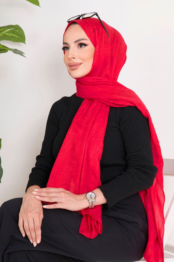 Bambu Şal Kırmızı - 23354 Kırmızı