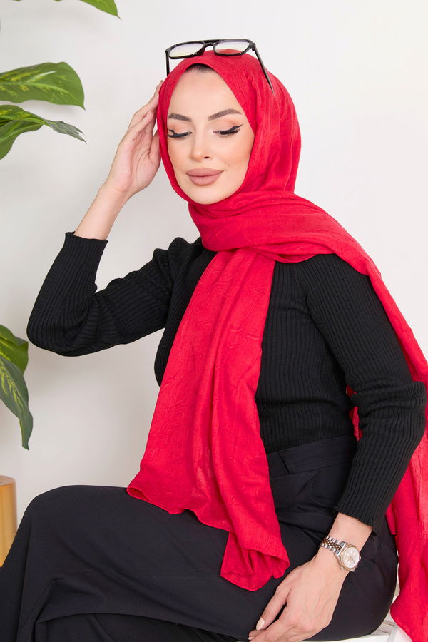 Bambu Şal Kırmızı - 23354 Kırmızı