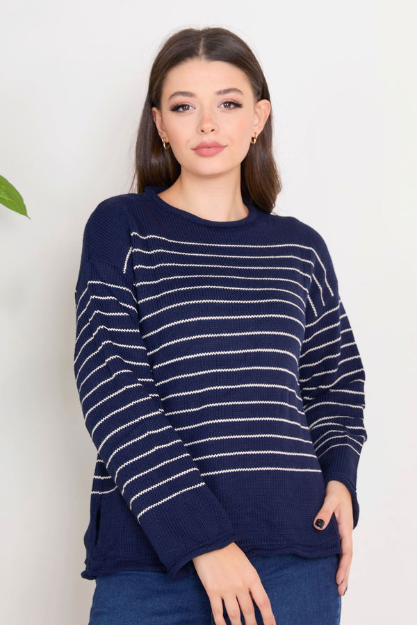 Triko Kazak Lacivert - 23363 LACİVERT