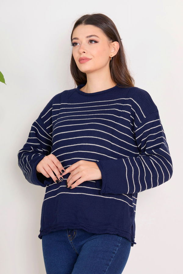 Triko Kazak Lacivert - 23363 LACİVERT