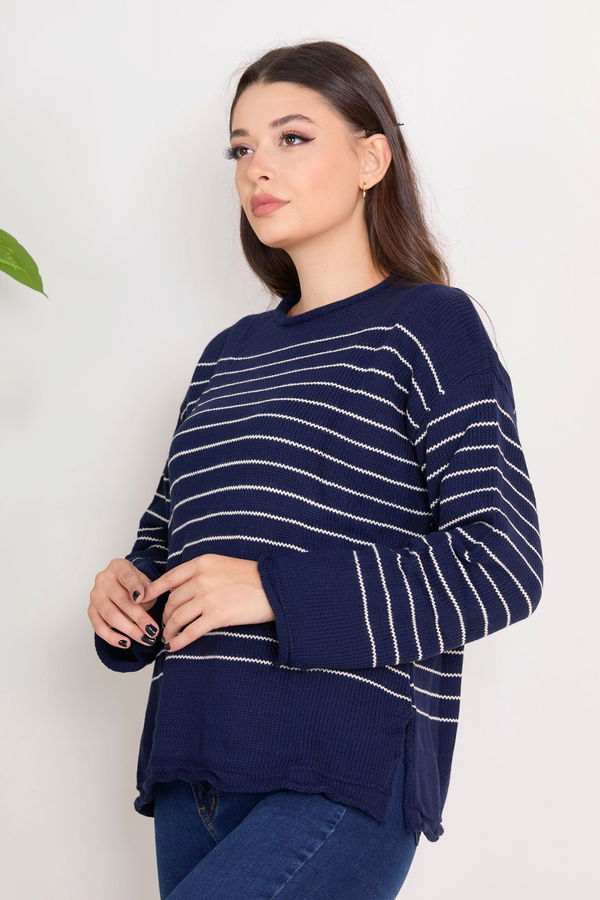 Triko Kazak Lacivert - 23363 LACİVERT