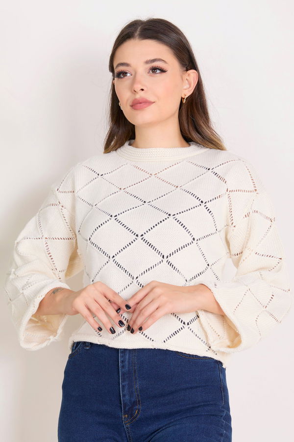 Triko Kazak Beyaz - 23364 BEYAZ